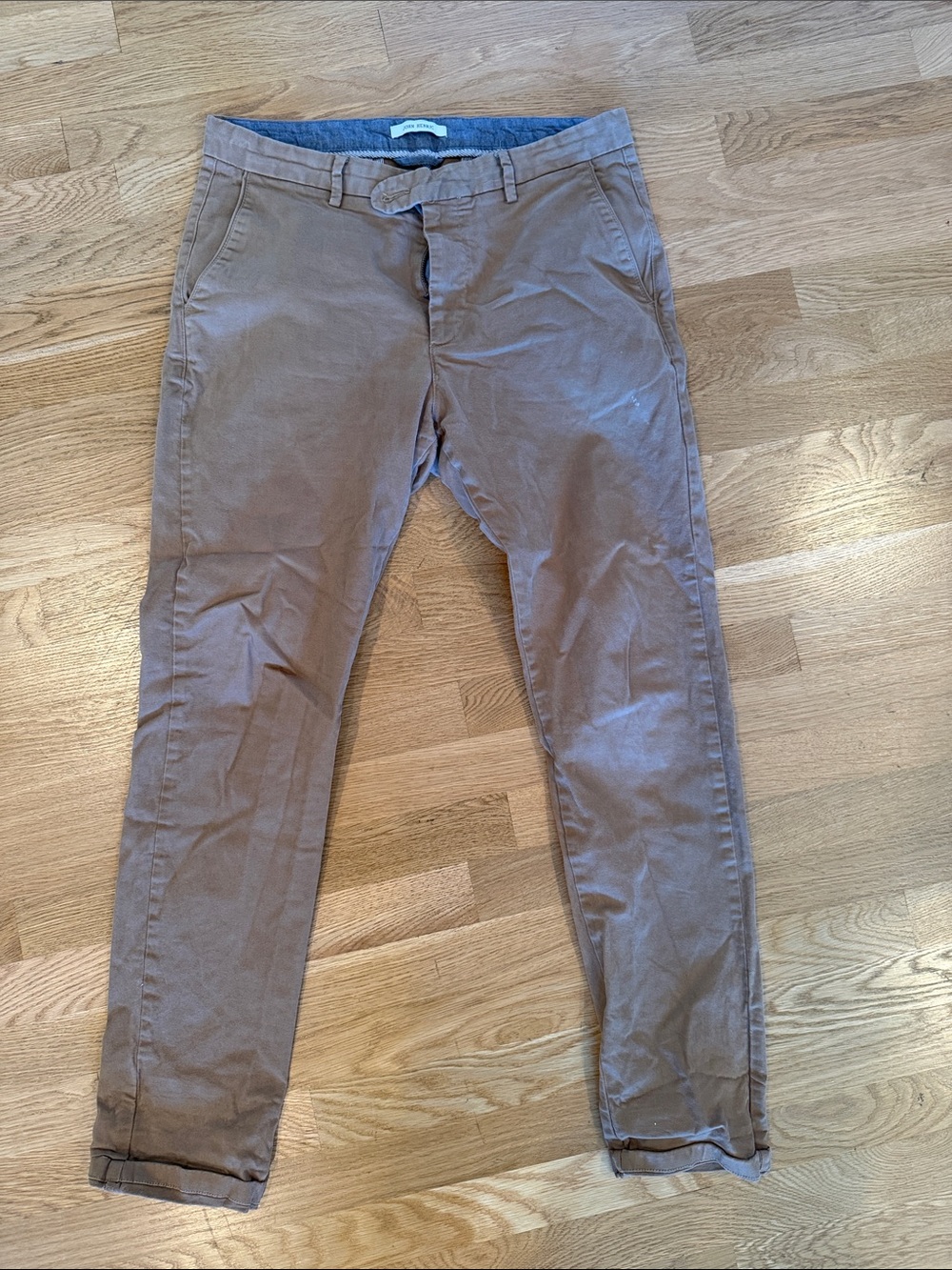 Men's Slim Fit Tan Chino Pants